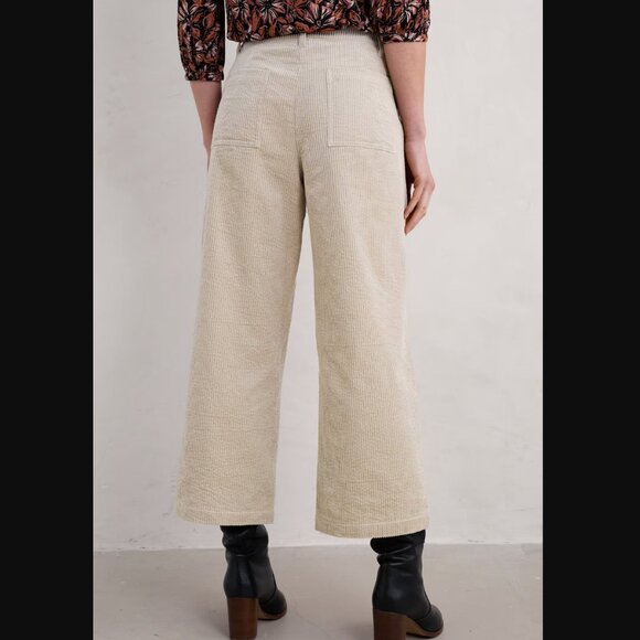 Seasalt Cornwall Asphodel Cord Trousers in Birch (off-white) - Picture 3 of 16